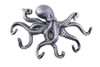 Handcrafted Antique Silver Cast Iron Octopus Hook 11" from Hampton Creations Handcrafted Antique Silver Cast Iron Octopus Hook 11" from Hampton Creations