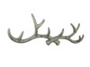Handcrafted Antique Bronze Cast Iron Antler Wall Hooks 15" from Hampton Creations Handcrafted Antique Bronze Cast Iron Antler Wall Hooks 15" from Hampton Creations