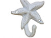 Handcrafted Whitewashed Cast Iron Starfish Hook 4" from Hampton Creations Handcrafted Whitewashed Cast Iron Starfish Hook 4" from Hampton Creations