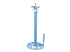 Handcrafted Rustic Dark Blue Whitewashed Cast Iron Starfish Paper Towel Holder 15" from Hampton Creations Handcrafted Rustic Dark Blue Whitewashed Cast Iron Starfish Paper Towel Holder 15" from Hampton Creations
