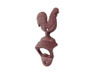 Handcrafted Rustic Red Whitewashed Cast Iron Rooster Bottle Opener 6" from Hampton Creations Handcrafted Rustic Red Whitewashed Cast Iron Rooster Bottle Opener 6" from Hampton Creations