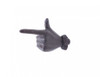 Handcrafted Cast Iron One Finger Pointing Decorative Metal Wall Hook 3" from Hampton Creations