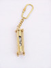 Handcrafted Solid Brass Hour Glass Key Chain 6" from Hampton Creations