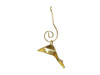 Handcrafted Solid Brass Dolphin Christmas Ornament 3" from Hampton Creations