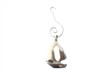 Handcrafted Chrome Sailboat Christmas Ornament 5" from Hampton Creations