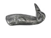 Handcrafted Antique Silver Cast Iron Whale Hook 6" from Hampton Creations Handcrafted Antique Silver Cast Iron Whale Hook 6" from Hampton Creations