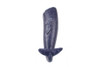 Handcrafted Rustic Dark Blue Cast Iron Whale Hook 6" from Hampton Creations Handcrafted Rustic Dark Blue Cast Iron Whale Hook 6" from Hampton Creations
