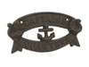 Handcrafted Cast Iron Captains Quarters Sign 8" from Hampton Creations Handcrafted Cast Iron Captains Quarters Sign 8" from Hampton Creations