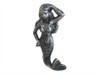 Handcrafted Antique Silver Cast Iron Mermaid Hook 6" from Hampton Creations Handcrafted Antique Silver Cast Iron Mermaid Hook 6" from Hampton Creations
