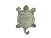 Handcrafted Whitewashed Cast Iron Turtle Key Hook 6" from Hampton Creations Handcrafted Whitewashed Cast Iron Turtle Key Hook 6" from Hampton Creations