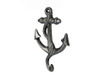 Handcrafted Rustic Silver Cast Iron Anchor Hook 5" from Hampton Creations Handcrafted Rustic Silver Cast Iron Anchor Hook 5" from Hampton Creations
