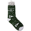 These Are My Golf Socks Colorfully Prinated Cotton Socks from Primitives by Kathy