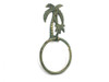 Handcrafted Antique Bronze Cast Iron Palm Tree Towel Holder 9" from Hampton Creations Handcrafted Antique Bronze Cast Iron Palm Tree Towel Holder 9" from Hampton Creations