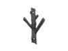 Handcrafted Cast Iron Tree Branch Double Decorative Metal Wall Hooks 7.5" from Hampton Creations Handcrafted Cast Iron Tree Branch Double Decorative Metal Wall Hooks 7.5" from Hampton Creations