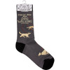 Dog Lover These Are My Dog Walking Socks Colorfully Printed Cotton Socks from Primitives by Kathy