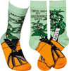 These Are My Gardening Socks Colorfully Printed Cotton Socks from Primitives by Kathy