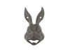 Handcrafted Cast Iron Rabbit Head Wall Mounted Bottle Opener 5" from Hampton Creations Handcrafted Cast Iron Rabbit Head Wall Mounted Bottle Opener 5" from Hampton Creations