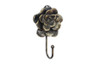 Handcrafted Rustic Gold Cast Iron Decorative Rose Hook 7" from Hampton Creations Handcrafted Rustic Gold Cast Iron Decorative Rose Hook 7" from Hampton Creations