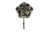 Handcrafted Rustic Gold Cast Iron Decorative Rose Hook 7" from Hampton Creations Handcrafted Rustic Gold Cast Iron Decorative Rose Hook 7" from Hampton Creations