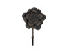 Handcrafted Rustic Copper Cast Iron Decorative Rose Hook 7" from Hampton Creations Handcrafted Rustic Copper Cast Iron Decorative Rose Hook 7" from Hampton Creations