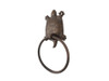 Handcrafted Rustic Copper Cast Iron Decorative Turtle Towel Holder 8" from Hampton Creations