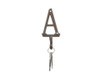 Handcrafted Rustic Copper Cast Iron Letter A Alphabet Wall Hook 6" from Hampton Creations