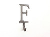 Handcrafted Cast Iron Letter F Alphabet Wall Hook 6" from Hampton Creations