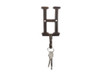 Handcrafted Rustic Copper Cast Iron Letter H Alphabet Wall Hook 6" from Hampton Creations