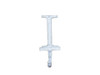 Handcrafted Whitewashed Cast Iron Letter I Alphabet Wall Hook 6" from Hampton Creations