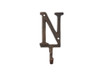 Handcrafted Rustic Copper Cast Iron Letter N Alphabet Wall Hook 6" from Hampton Creations