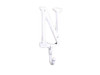 Handcrafted Whitewashed Cast Iron Letter N Alphabet Wall Hook 6" from Hampton Creations