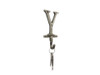Handcrafted Rustic Gold Cast Iron Letter Y Alphabet Wall Hook 6" from Hampton Creations
