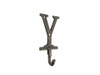 Handcrafted Rustic Gold Cast Iron Letter Y Alphabet Wall Hook 6" from Hampton Creations