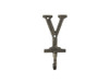 Handcrafted Rustic Gold Cast Iron Letter Y Alphabet Wall Hook 6" from Hampton Creations