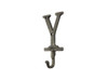 Handcrafted Rustic Gold Cast Iron Letter Y Alphabet Wall Hook 6" from Hampton Creations