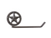Handcrafted Cast Iron Lone Star Bathroom Toilet Paper Holder 10" from Hampton Creations