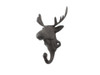 Handcrafted Cast Iron Moose Head Decorative Metal Wall Hooks 7" from Hampton Creations Handcrafted Cast Iron Moose Head Decorative Metal Wall Hooks 7" from Hampton Creations
