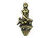 Handcrafted Antique Gold Cast Iron Wall Mounted Mermaid Bottle Opener 6" from Hampton Creations Handcrafted Antique Gold Cast Iron Wall Mounted Mermaid Bottle Opener 6" from Hampton Creations