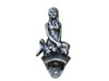 Handcrafted Antique Silver Cast Iron Wall Mounted Mermaid Bottle Opener 6" from Hampton Creations