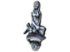 Handcrafted Antique Silver Cast Iron Wall Mounted Mermaid Bottle Opener 6" from Hampton Creations