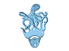 Handcrafted Dark Blue Whitewashed Cast Iron Wall Mounted Octopus Bottle Opener 6" from Hampton Creations Handcrafted Dark Blue Whitewashed Cast Iron Wall Mounted Octopus Bottle Opener 6" from Hampton Creations