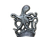 Handcrafted Antique Silver Cast Iron Wall Mounted Octopus Bottle Opener 6" from Hampton Creations Handcrafted Antique Silver Cast Iron Wall Mounted Octopus Bottle Opener 6" from Hampton Creations