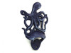 Handcrafted Rustic Dark Blue Cast Iron Wall Mounted Octopus Bottle Opener 6" from Hampton Creations Handcrafted Rustic Dark Blue Cast Iron Wall Mounted Octopus Bottle Opener 6" from Hampton Creations