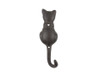 Handcrafted Cast Iron Cat Tail Decorative Metal Wall Hook 7" from Hampton Creations Handcrafted Cast Iron Cat Tail Decorative Metal Wall Hook 7" from Hampton Creations