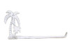 Handcrafted Whitewashed Cast Iron Palm Tree Wall Mounted Paper Towel Holder 17" from Hampton Creations Handcrafted Whitewashed Cast Iron Palm Tree Wall Mounted Paper Towel Holder 17" from Hampton Creations