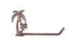 Handcrafted Rustic Copper Cast Iron Palm Tree Toilet Paper Holder 10" from Hampton Creations