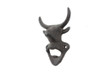 Handcrafted Cast Iron Bull Head Wall Mounted Bottle Opener 6" from Hampton Creations Handcrafted Cast Iron Bull Head Wall Mounted Bottle Opener 6" from Hampton Creations
