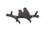 Handcrafted Cast Iron Birds on Branch Decorative Metal Wall Hooks 8" from Hampton Creations Handcrafted Cast Iron Birds on Branch Decorative Metal Wall Hooks 8" from Hampton Creations