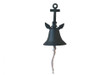 Handcrafted Cast Iron Wall Hanging Anchor Bell 8" from Hampton Creations Handcrafted Cast Iron Wall Hanging Anchor Bell 8" from Hampton Creations