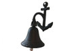Handcrafted Cast Iron Wall Hanging Anchor Bell 8" from Hampton Creations Handcrafted Cast Iron Wall Hanging Anchor Bell 8" from Hampton Creations